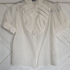 Elegant White Women's Top